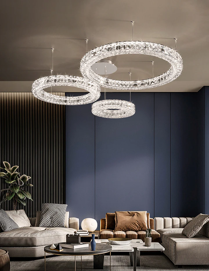 Three-Tier Modern LED Pendant Light For Living Room Luxury Decorate Hanging Lamp