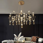 Modern Crystal Chandelier – Elegant Pendant Light for Living, Dining & Bedroom Décor