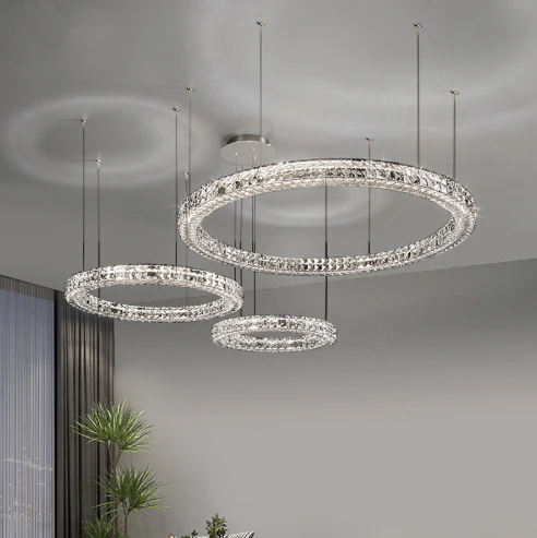 Three-Tier Modern LED Pendant Light For Living Room Luxury Decorate Hanging Lamp