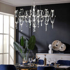 Modern Crystal Chandelier – Elegant Pendant Light for Living, Dining & Bedroom Décor