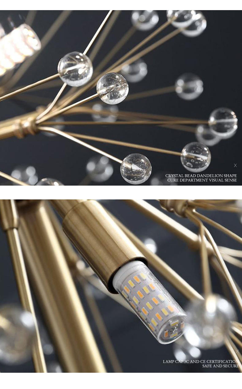 Modern Globular Chandelier Light Round Crystal Chandelier For Dining Room