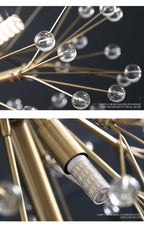 Modern Globular Chandelier Light Round Crystal Chandelier For Dining Room