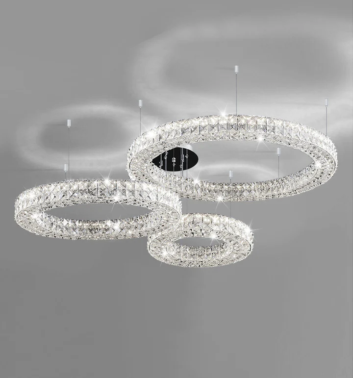 Three-Tier Modern LED Pendant Light For Living Room Luxury Decorate Hanging Lamp