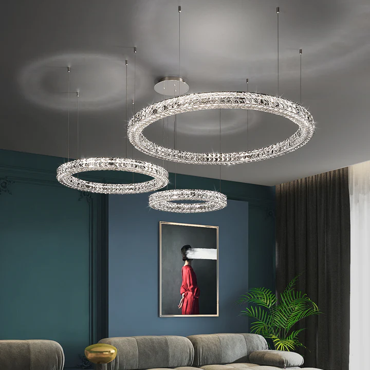 Three-Tier Modern LED Pendant Light For Living Room Luxury Decorate Hanging Lamp