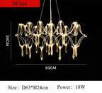 Modern Crystal Chandelier – Elegant Pendant Light for Living, Dining & Bedroom Décor