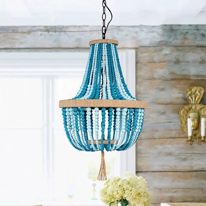 Honey Bead Chandelier – Luxury Lighting for Modern Homes
