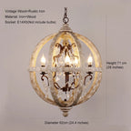 Antique Wooden Chandelier