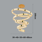 Elevate Your Stairway with Expertly Crafted High Ceiling Crystal Ring Chandeliers for Luxurious Ambiance