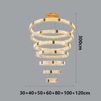 Elevate Your Stairway with Expertly Crafted High Ceiling Crystal Ring Chandeliers for Luxurious Ambiance