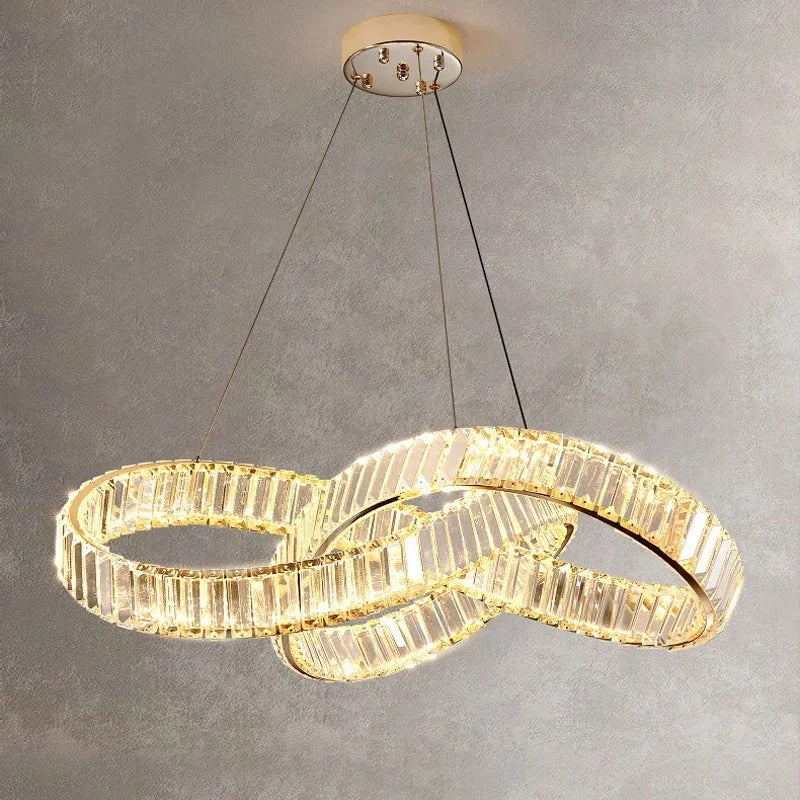 Luxurious crystal chandelier. New design, Suitable for various indoor spaces.