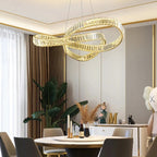 Luxurious crystal chandelier. New design, Suitable for various indoor spaces.