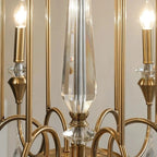 American Luxurious Ceiling Chandelier Candle Dinning Room Cafe Villa Hotel Parlor Bedroom Interior LED Hanging Lighting