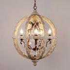 Antique Wooden Chandelier
