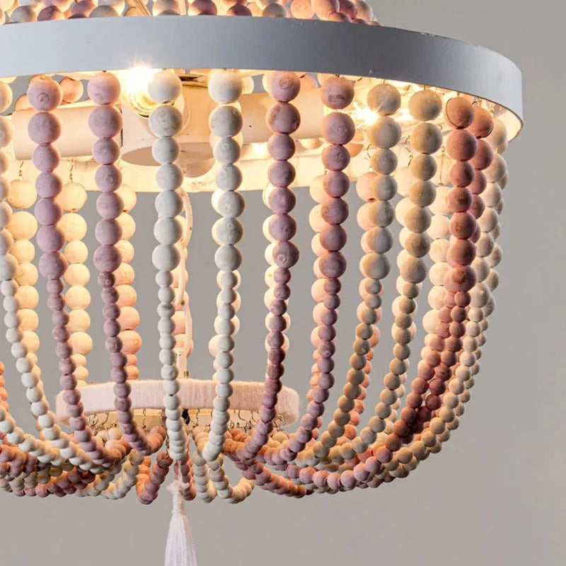Honey Bead Chandelier – Luxury Lighting for Modern Homes