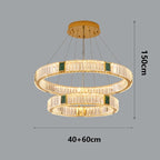 Elevate Your Stairway with Expertly Crafted High Ceiling Crystal Ring Chandeliers for Luxurious Ambiance