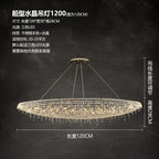 Contemporary Crystal Chandelier Featuring Boat-Inspired Elements for Rectangular Dining Islands