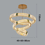 Elevate Your Stairway with Expertly Crafted High Ceiling Crystal Ring Chandeliers for Luxurious Ambiance