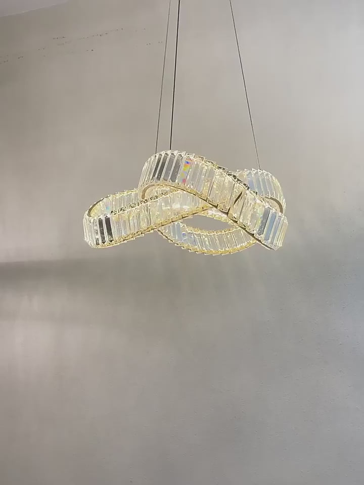 Luxurious crystal chandelier. New design, Suitable for various indoor spaces.