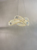 Luxurious crystal chandelier. New design, Suitable for various indoor spaces.